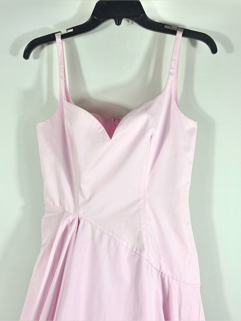Alexander McQueen Asymmetric Cotton Poplin Midi Dress Ice Pink IT 40 US 4 NWT - Picture 7 of 17
